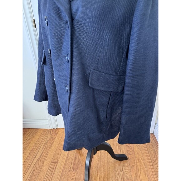 S MaxMara Linen Cotton Blazer Jacket Size 16 Quiet Luxury - Picture 5 of 12